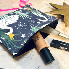 Load image into Gallery viewer, Winter Swan Wash Bag