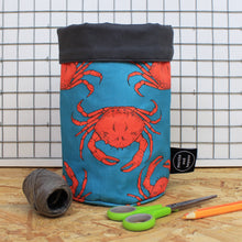 Load image into Gallery viewer, Turquoise Crab Storage Basket - Martha and Hepsie
