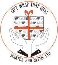 Load image into Gallery viewer, Monochrome New Baby Gift Wrap - Martha and Hepsie