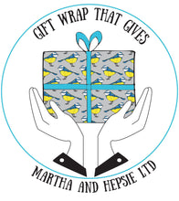 Load image into Gallery viewer, Blue Tit Bird Gift Wrap - Martha and Hepsie