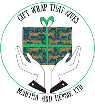 Load image into Gallery viewer, Leopard and Monstera Leaf Gift Wrap - Martha and Hepsie