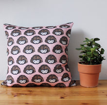 Load image into Gallery viewer, Pink Hedgehog Cushion - Martha and Hepsie