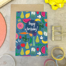 Load image into Gallery viewer, Fruit and Veg Birthday Card