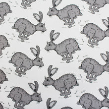 Load image into Gallery viewer, Grey Hare Fabric - Martha and Hepsie