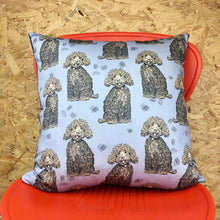Load image into Gallery viewer, Labradoodle Dog Fabric - Martha and Hepsie
