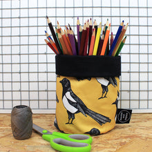 Load image into Gallery viewer, Yellow Magpie Storage Basket - Martha and Hepsie
