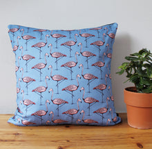 Load image into Gallery viewer, Pink Flamingo Cushion - Martha and Hepsie
