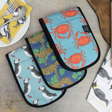 Load image into Gallery viewer, Funky double oven gloves