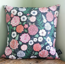 Load image into Gallery viewer, Rose and Fern Cushion