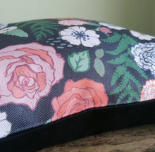 Load image into Gallery viewer, Rose and Fern Cushion