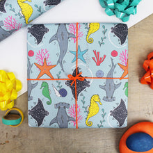 Load image into Gallery viewer, kids reef wrapping paper
