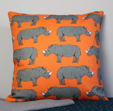 Load image into Gallery viewer, Rhino Cushion - Martha and Hepsie