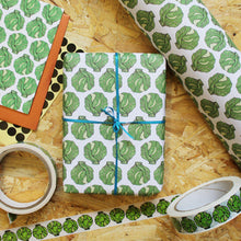 Load image into Gallery viewer, Brussels Sprout Christmas Gift Wrap - Martha and Hepsie