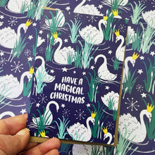 Load image into Gallery viewer, Swan Christmas Card - Limited Edition