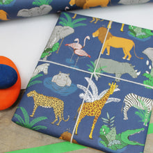 Load image into Gallery viewer, Jungle Animal Wrapping Paper