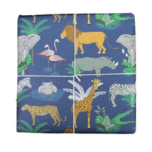Load image into Gallery viewer, Safari Animal Gift Wrap