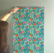 Load image into Gallery viewer, Wildflower Wallpaper - Blue