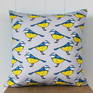 Blue Tit Bird Cushion - Martha and Hepsie