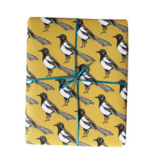 Load image into Gallery viewer, Yellow Magpie Bird Gift Wrap - Martha and Hepsie
