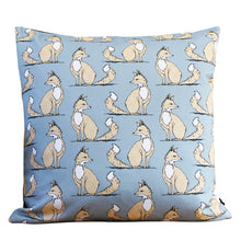 Load image into Gallery viewer, Grey Fox Cushion - Martha and Hepsie
