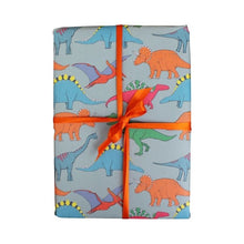 Load image into Gallery viewer, Dinosaur Multi Coloured Gift Wrap