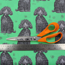 Load image into Gallery viewer, Labradoodle Dog Fabric - Martha and Hepsie
