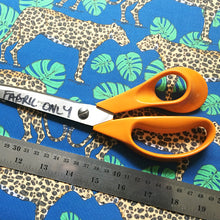 Load image into Gallery viewer, Leopard and Monstera Leaf Fabric - Martha and Hepsie