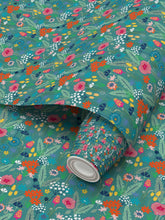 Load image into Gallery viewer, Wildflower Wallpaper - Blue