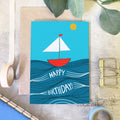 Sailing Boat Birthday Card - Martha and Hepsie