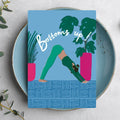 Bottoms Up Yoga Birthday Card