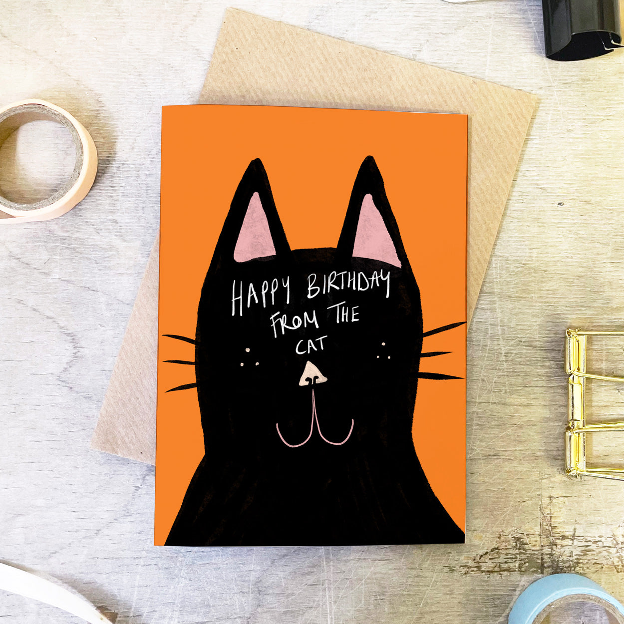 Happy Birthday From The Cat Card! - Martha and Hepsie