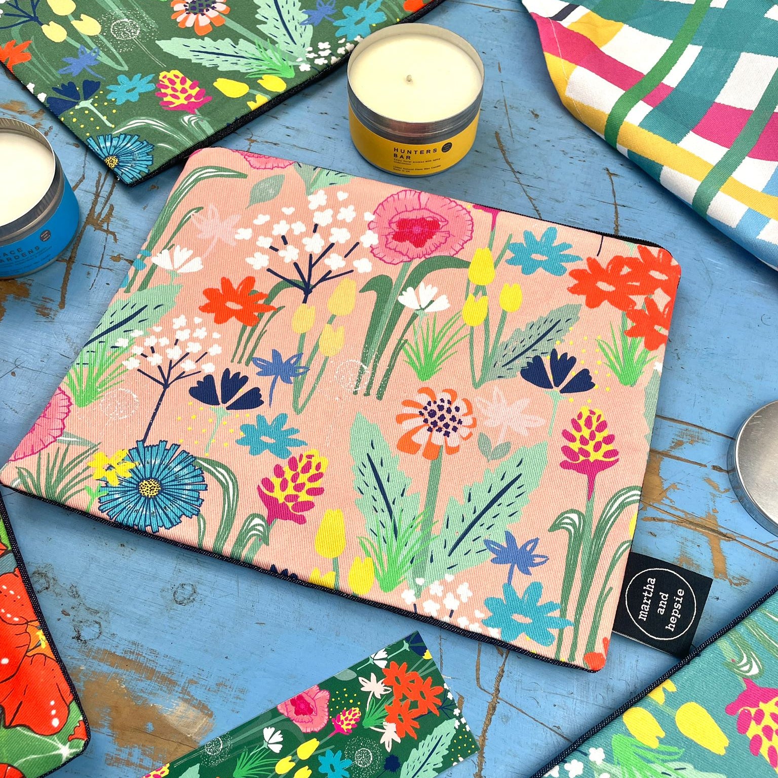 Special Edition Pink Wildflower Wash Bag - Martha and Hepsie