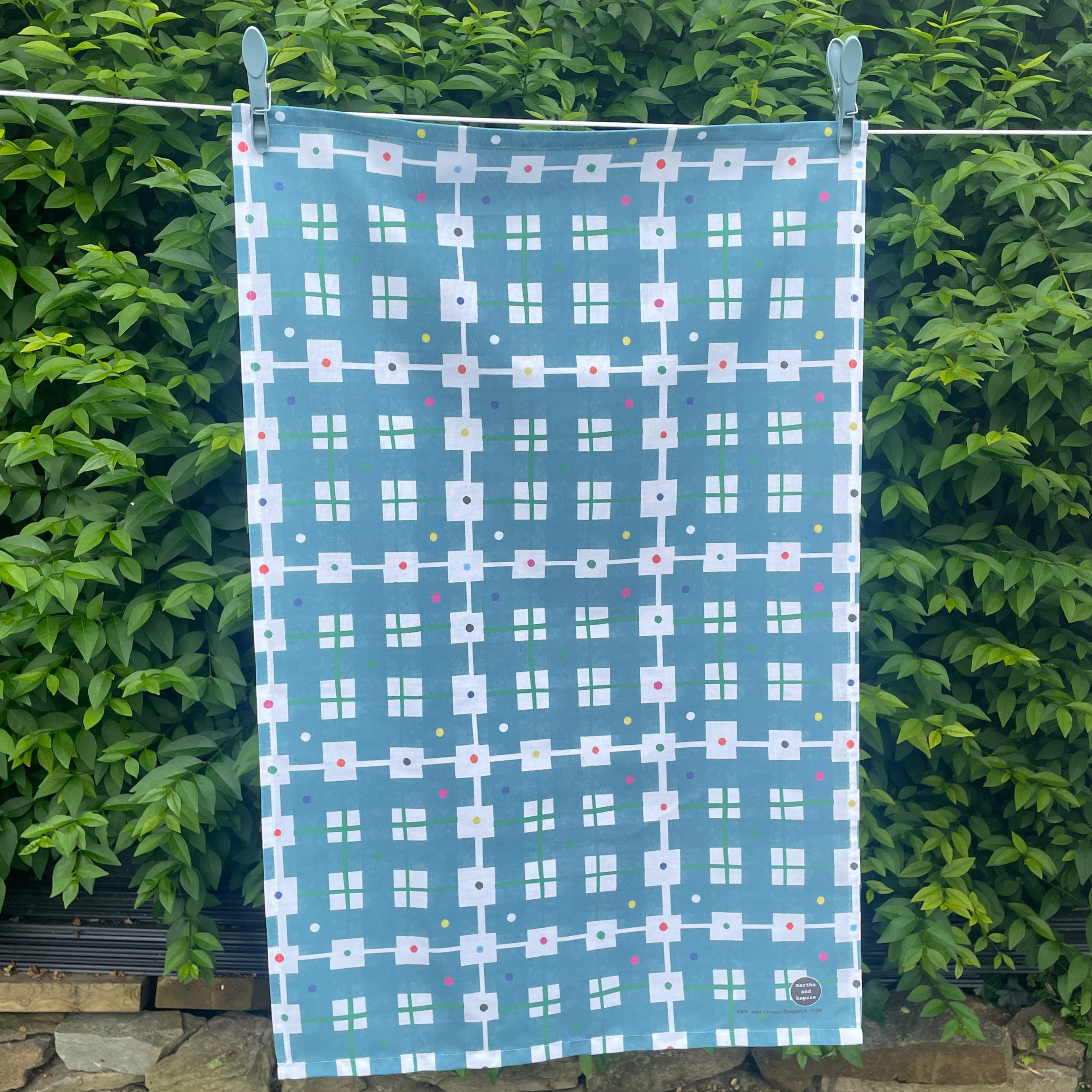 Welsh Blanket Check Tea Towel - Martha and Hepsie