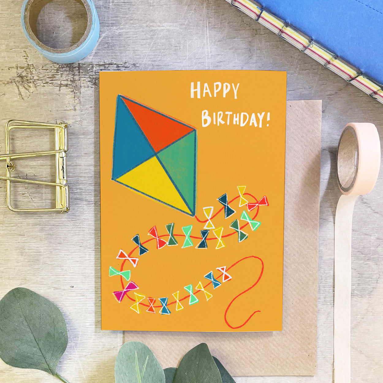 Kite Birthday Card - Martha and Hepsie