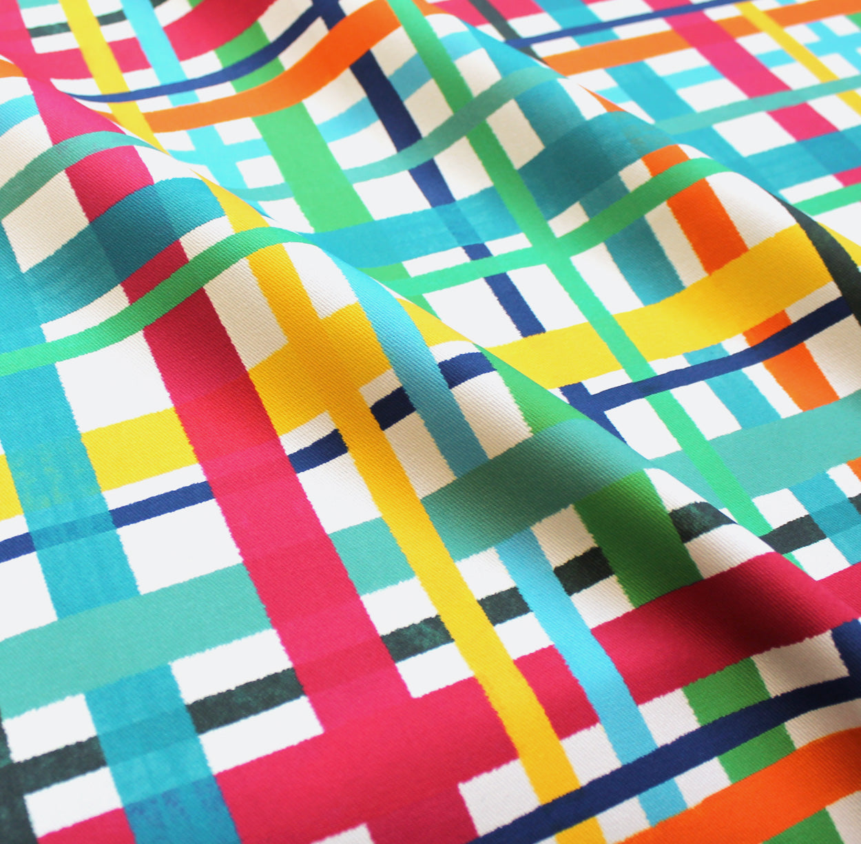 Multicoloured Check Fabric - Martha and Hepsie