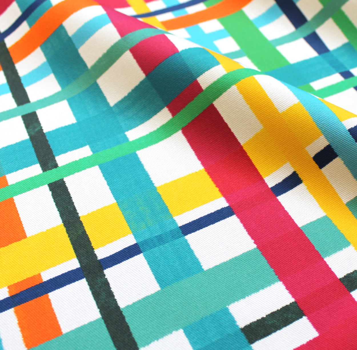 Multicoloured Check Fabric - Martha and Hepsie