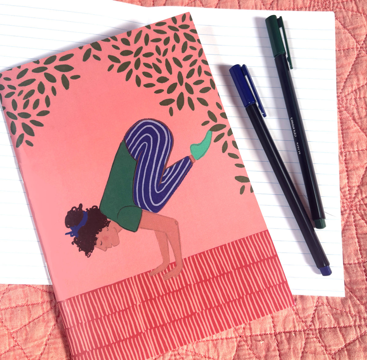 Yoga A5 Lined Notebook - Martha and Hepsie
