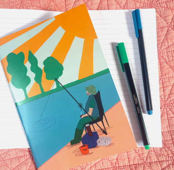 Fishing A5 Lined Notebook - Martha and Hepsie