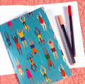 Swimmers A5 Lined Notebook - Martha and Hepsie