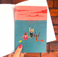 Sea Swim A5 Lined Notebook - Martha and Hepsie