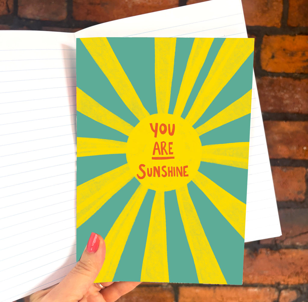 You Are Sunshine A5 Lined Notebook - Martha and Hepsie