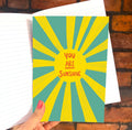 You Are Sunshine A5 Lined Notebook - Martha and Hepsie