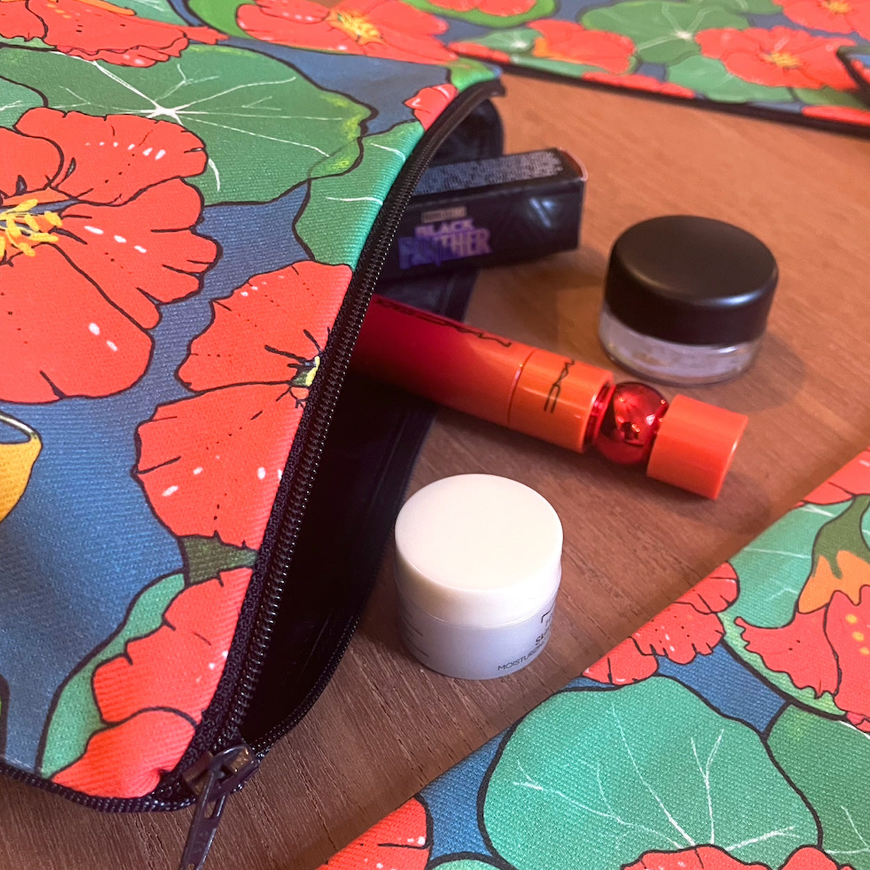 Nasturtium Wash Bag - Martha and Hepsie