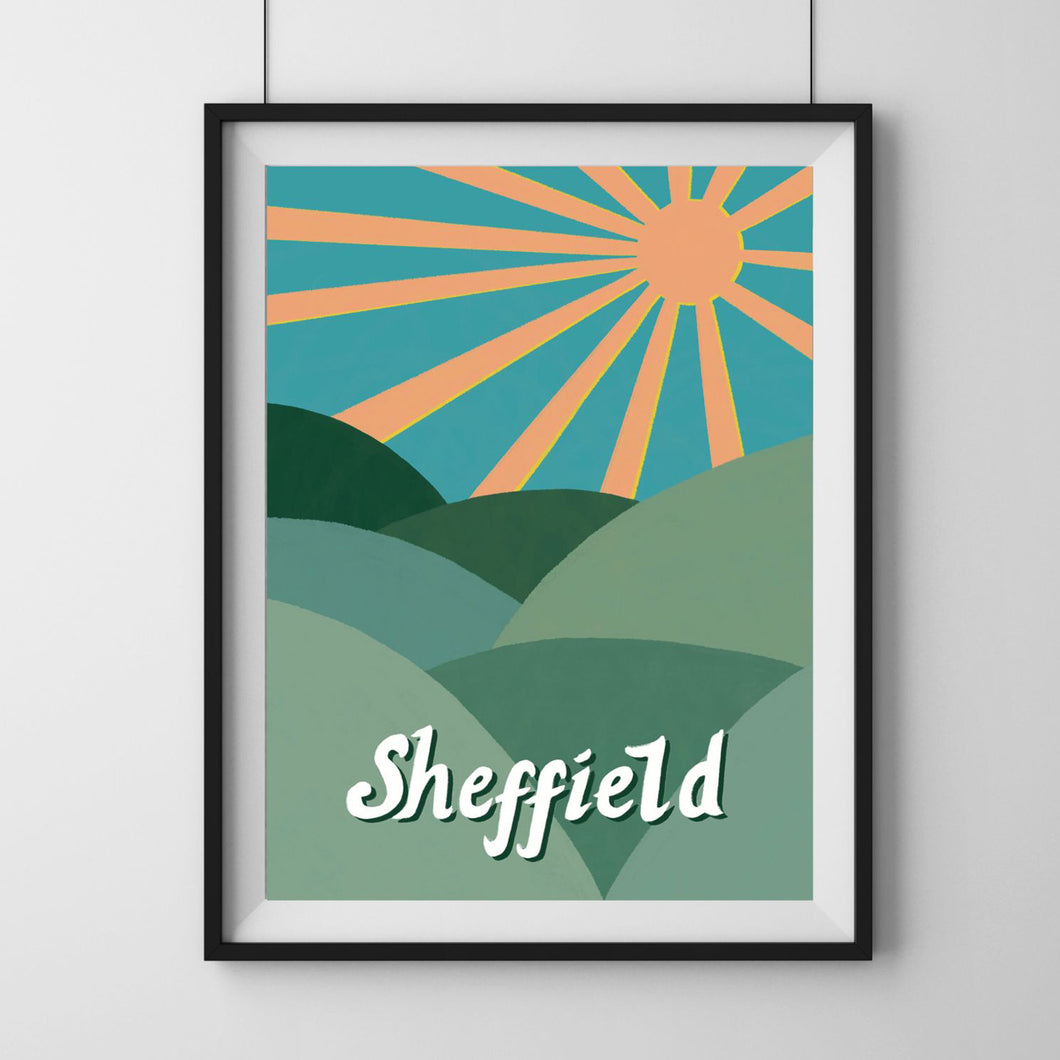 Sheffield Seven Hills Print