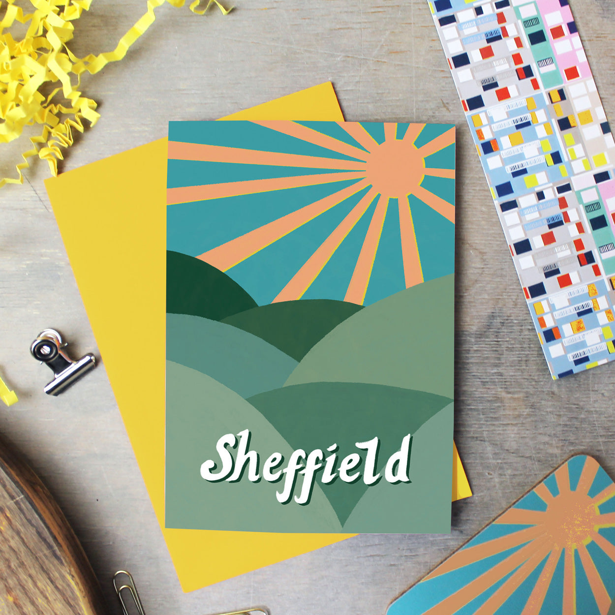 Seven Hills Sheffield Card - Martha and Hepsie