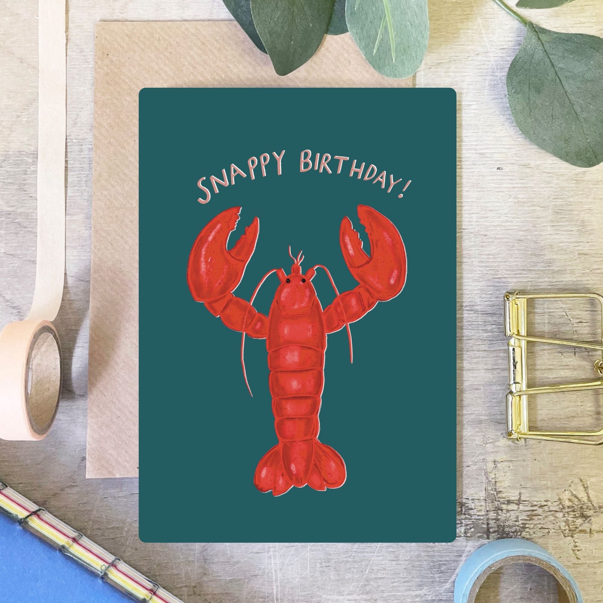 Snappy Birthday Lobster Birthday Card