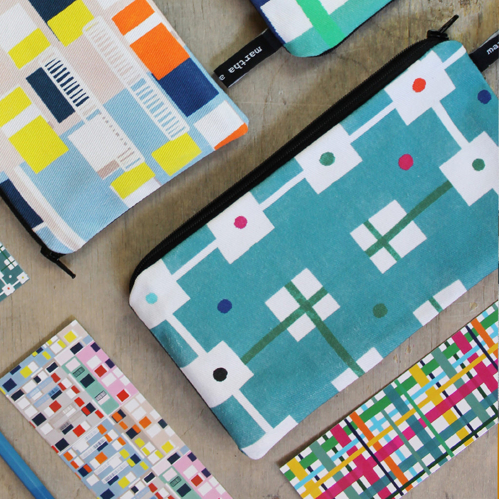 Welsh Blanket Check Pencil Case - Martha and Hepsie
