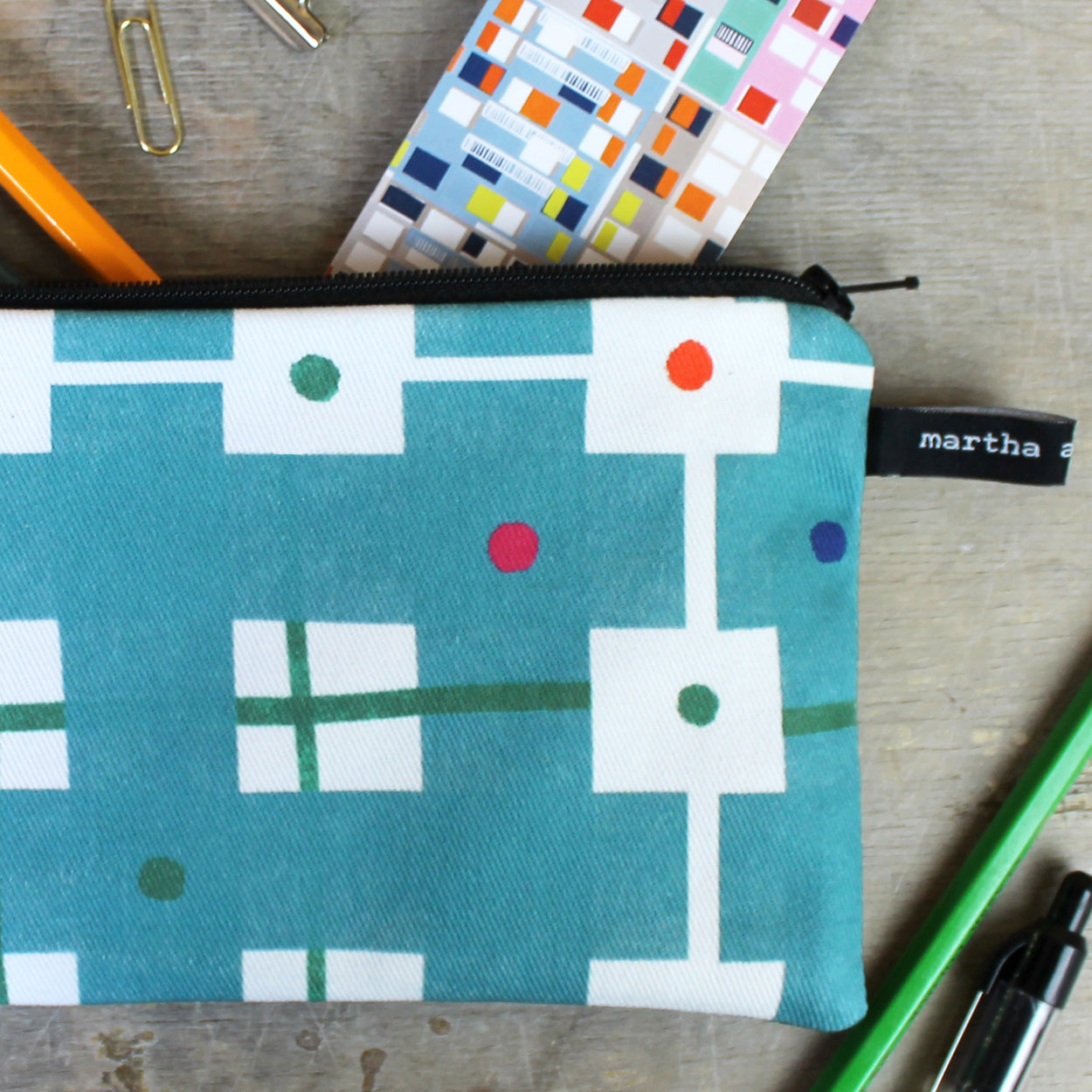 Welsh Blanket Check Pencil Case - Martha and Hepsie