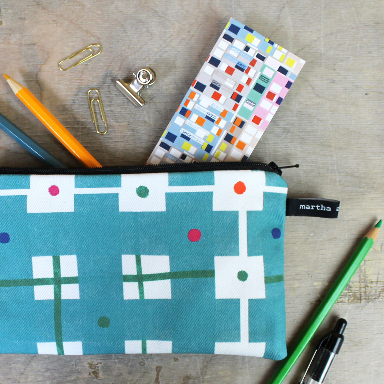 Welsh Blanket Check Pencil Case - Martha and Hepsie