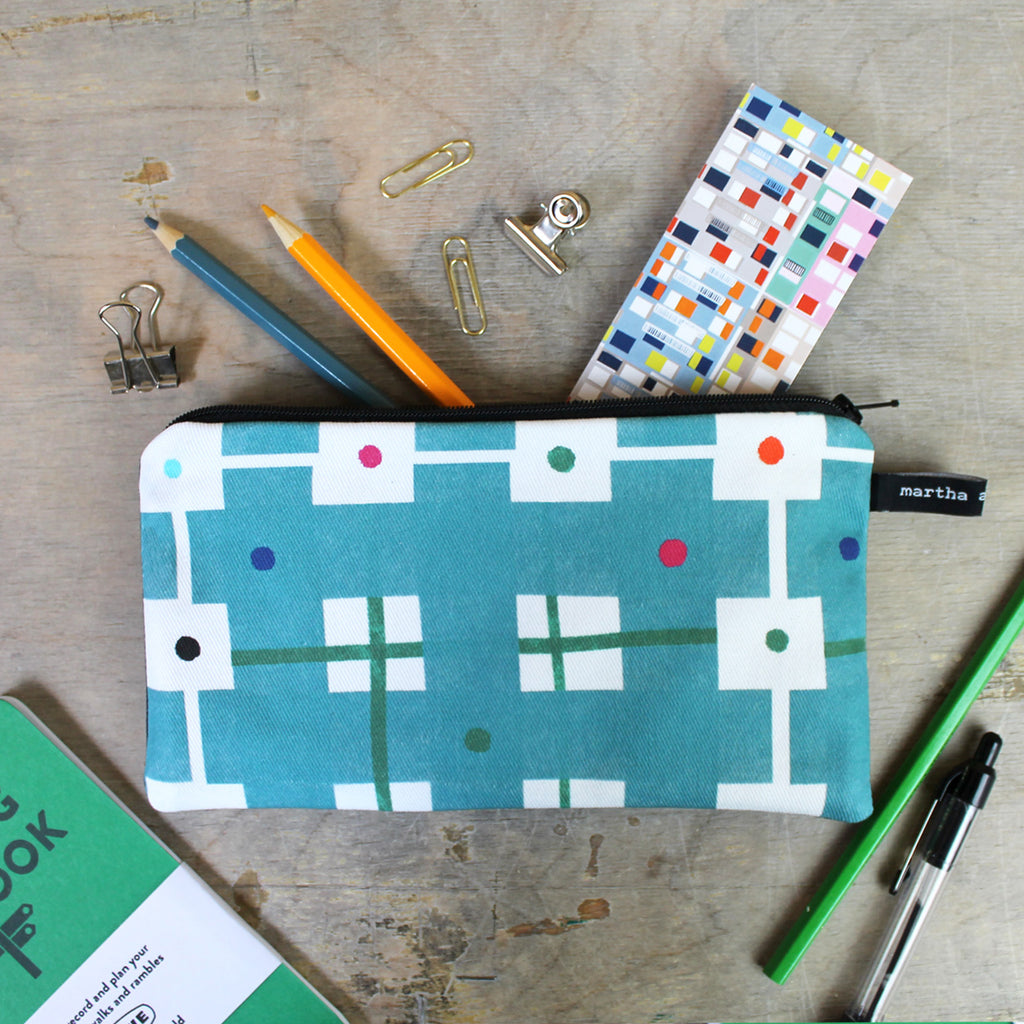 Welsh Blanket Check Pencil Case - Martha and Hepsie